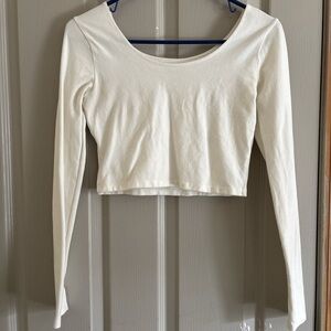 Brandy Melville Cream Long Sleeve Top